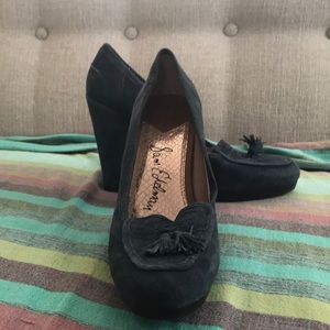 Sam Edelman blue suede loafer pumps sz 9.5